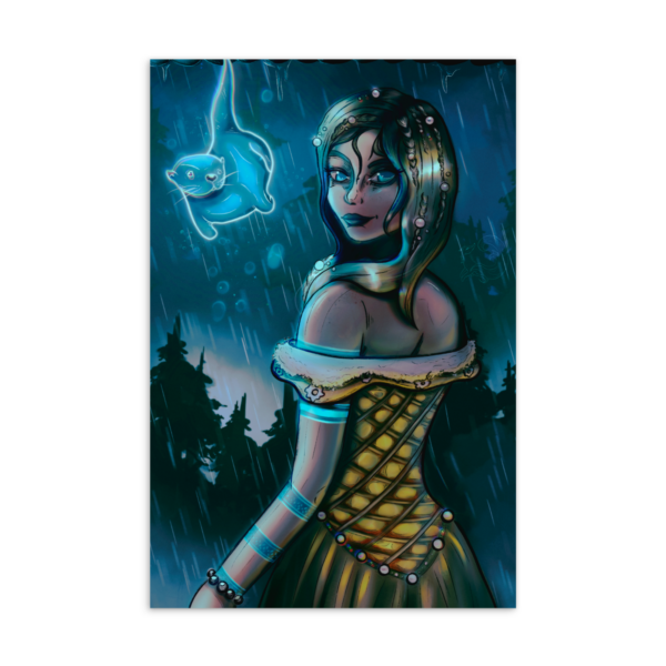 Naila in the Rain [Postcard-Size]